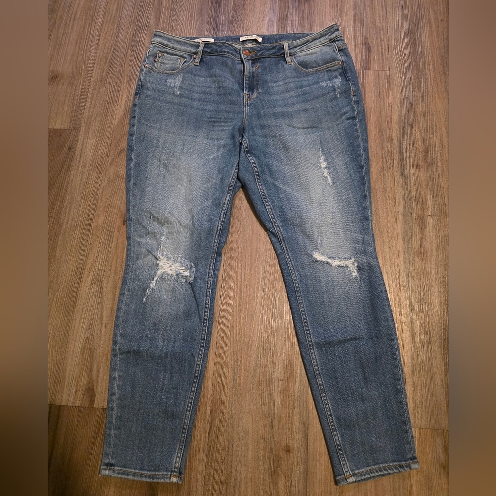 Vigoss Light Blue Distressed Skinny Jeans
